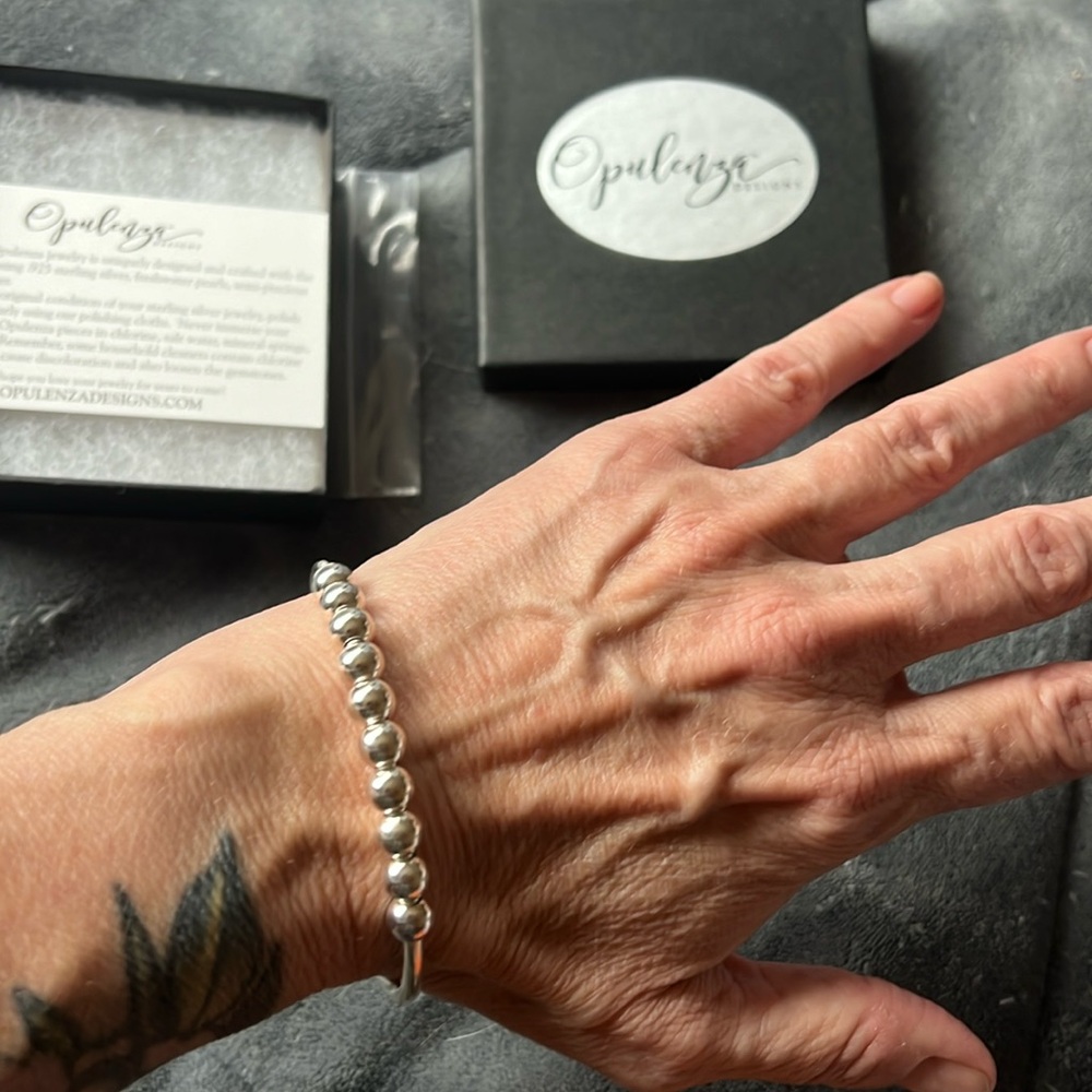 Opulenza Designs Sterling Silver Counting Bracelet